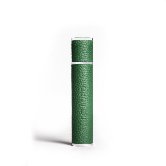 Forest - Rich emerald green leather perfume atomizer