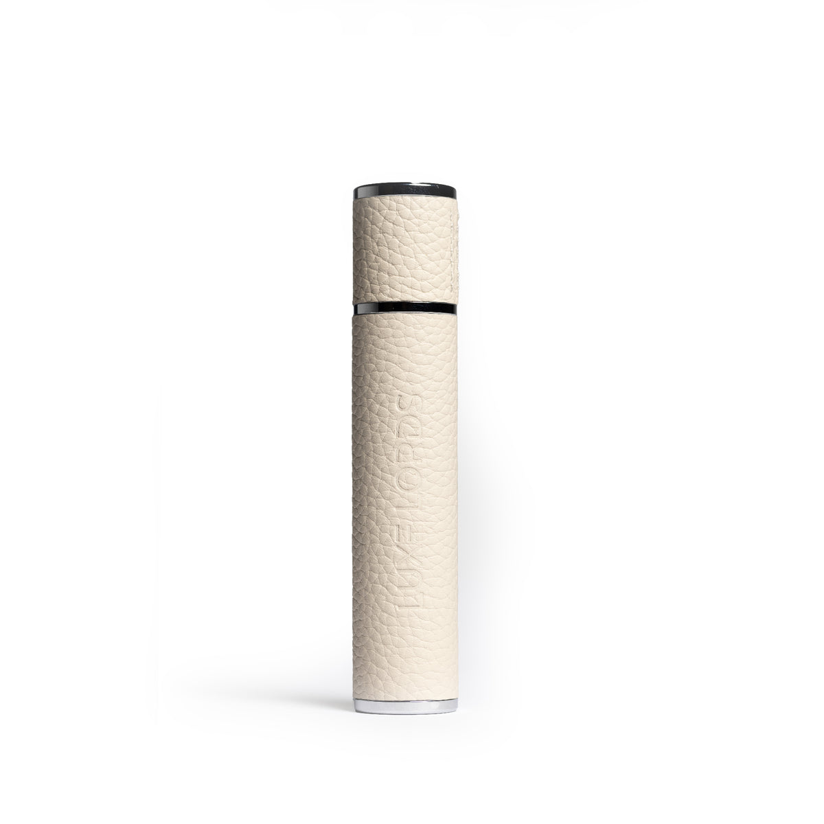 Ivory - Elegant cream leather perfume atomizer